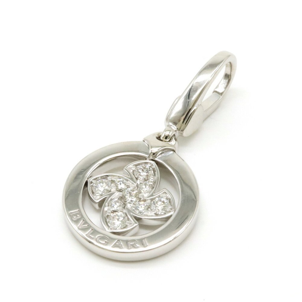 BVLGARI Bvlgari Tondo Windmill Motif Charm Pendant Head Top K18WG White Gold ... - Picture 2 of 7
